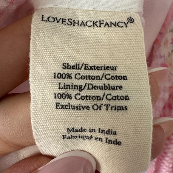 LoveShackFancy Pink Floral Tiered Mini Skirt - Picture 10 of 12